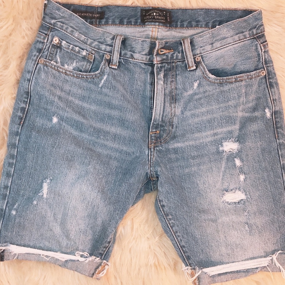 MENS LUCKY BRAND JEAN SHORTS